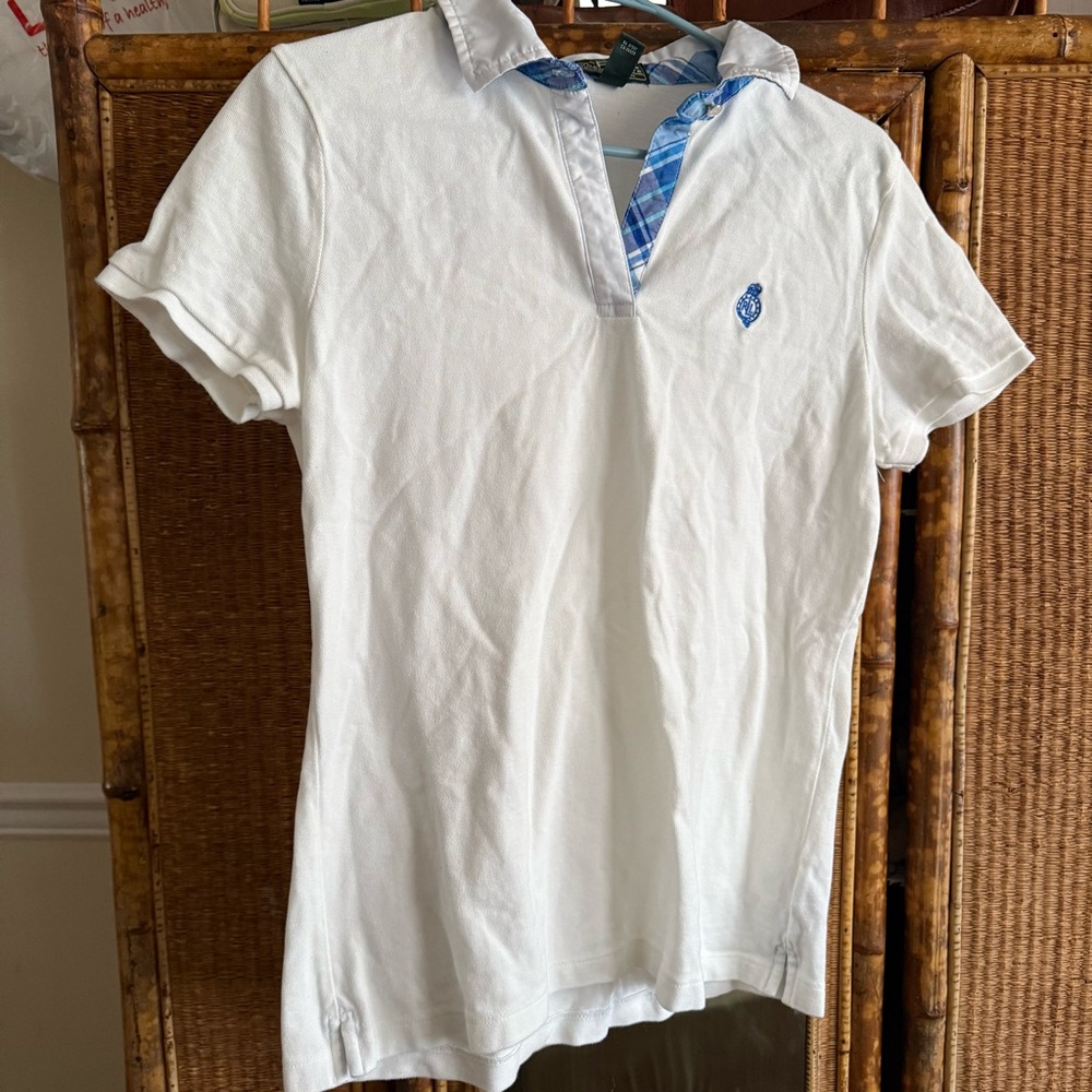 Lauren Active Ralph Lauren Polo with Plaid Collar